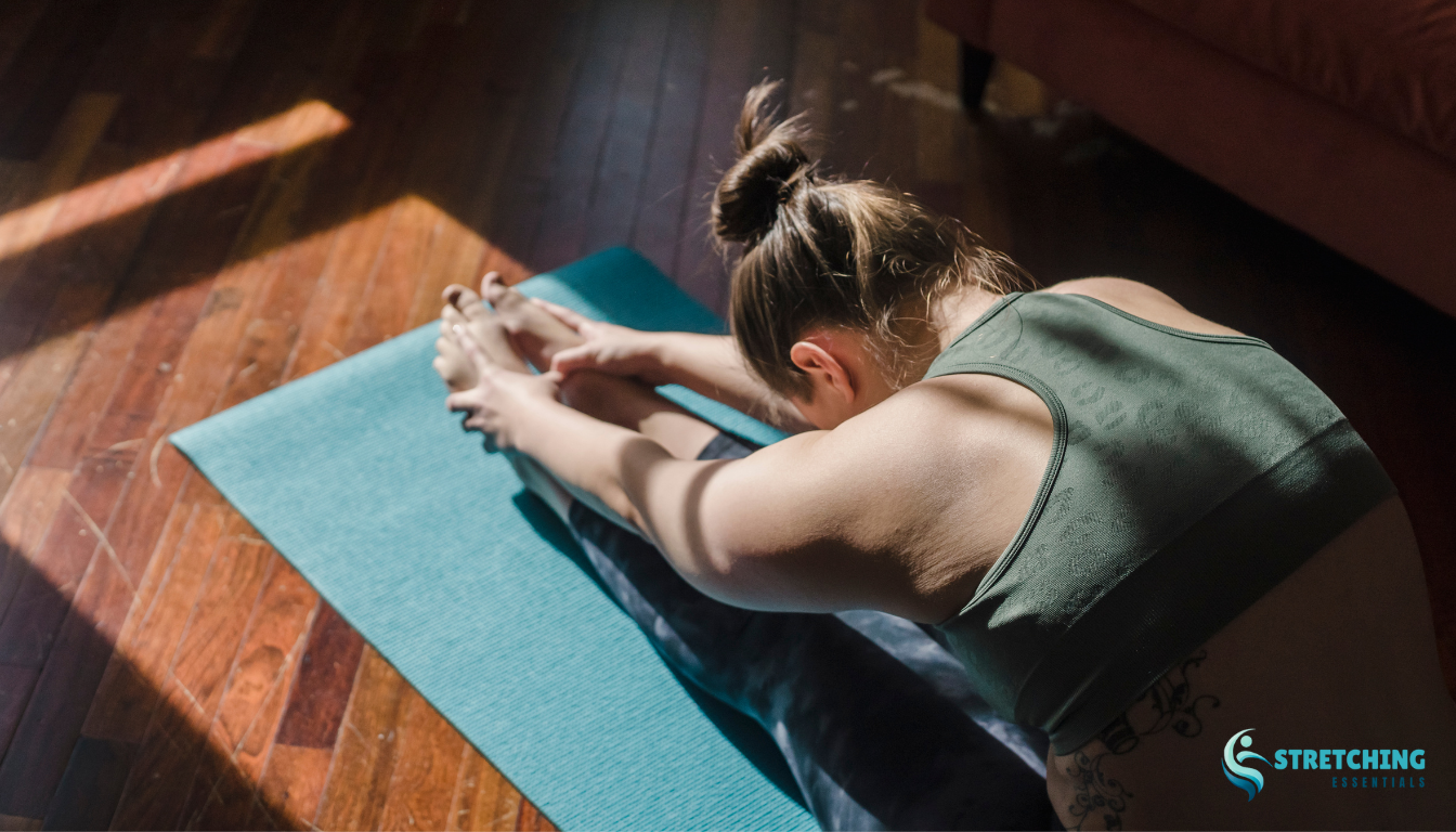 Stretching lower back